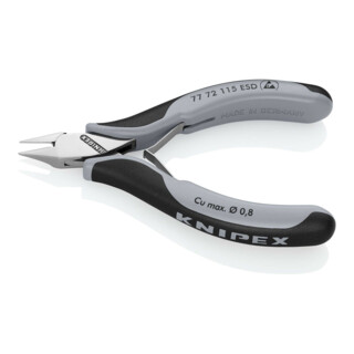 Knipex Elektronik-Seitenschneider ESD