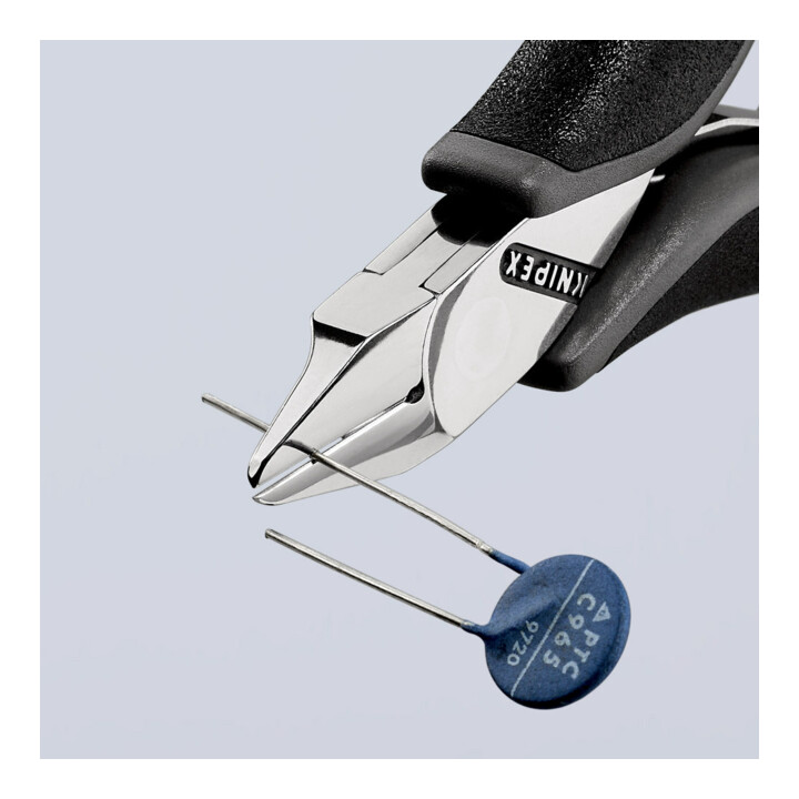 KNIPEX 77 72 115 ESD Elektronik-Seitenschneider ESD mit durchgestecktem Gelenk mit Mehrkomponenten-Hüllen 115 mm