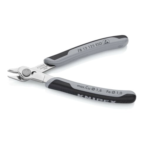 KNIPEX 78 13 125 ESD Elektronski Super Knips® ESD mit Mehrkomponenten-Hüllen 125 mm