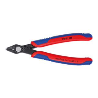 KNIPEX 78 61 125 Electronic Super Knips® mit Mehrkomponenten-Hüllen brüniert 125 mm