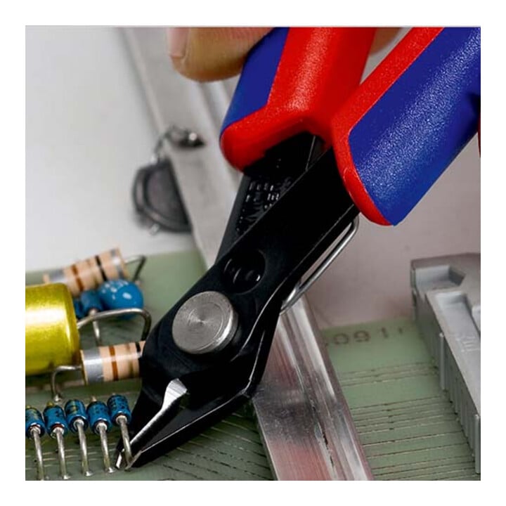 KNIPEX 78 61 125 Electronic Super Knips® mit Mehrkomponenten-Hüllen brüniert 125 mm