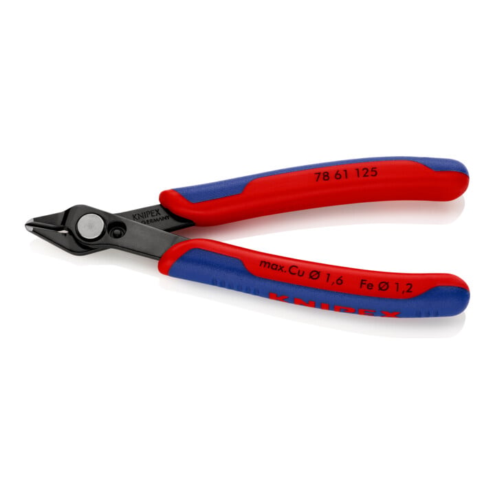 KNIPEX 78 61 125 Electronic Super Knips® mit Mehrkomponenten-Hüllen brüniert 125 mm
