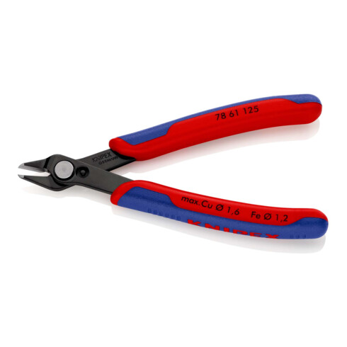 KNIPEX 78 61 125 Electronic Super Knips® mit Mehrkomponenten-Hüllen brüniert 125 mm