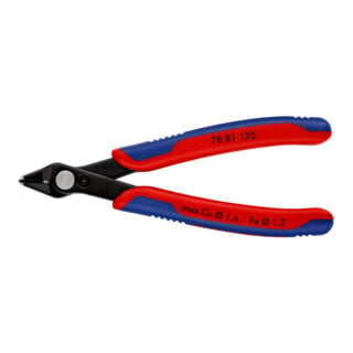 KNIPEX 78 81 125 Electronic Super Knips® mit Mehrkomponenten-Hüllen brüniert 125 mm
