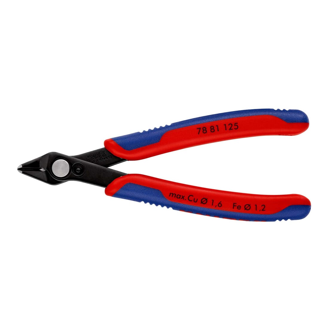 KNIPEX 78 81 125 Electronic Super Knips® mit Mehrkomponenten-Hüllen brüniert 125 mm