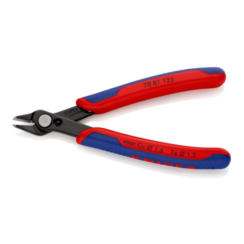 KNIPEX 78 81 125 Electronic Super Knips® mit Mehrkomponenten-Hüllen brüniert 125 mm