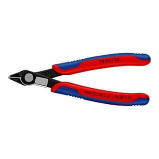 KNIPEX 78 91 125 Electronic Super Knips® mit Mehrkomponenten-Hüllen brüniert 125 mm