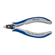 KNIPEX 79 02 120 Präzisions-Elektronik-Seitenschneider mit Mehrkomponenten-Hüllen brüniert 120 mm