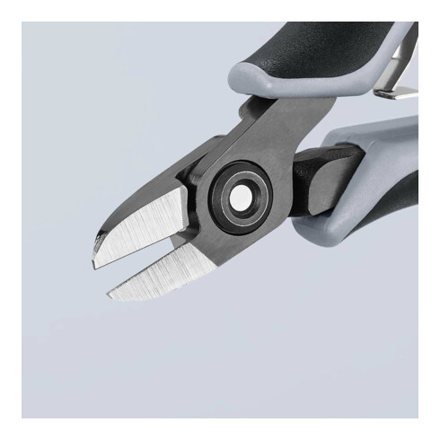 KNIPEX 79 12 125 ESD Präzisions-Elektronik-Seitenschneider ESD mit Mehrkomponenten-Hüllen brüniert 125 mm