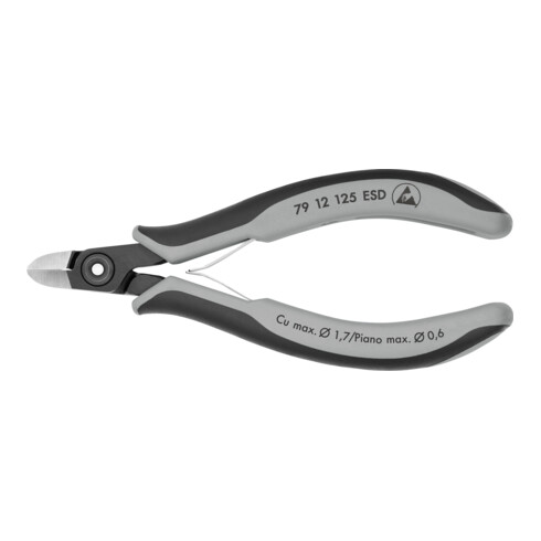 KNIPEX 79 12 125 ESD Precisie elektro Zijsnijders ESD gebruineerd 125 mm