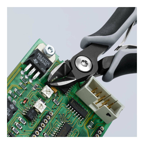 KNIPEX 79 12 125 ESD Precisie elektro Zijsnijders ESD gebruineerd 125 mm