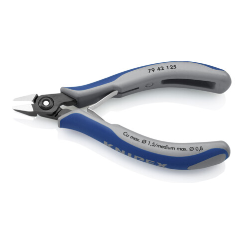 KNIPEX 79 42 125 Precisie elektro zijsnijtang gebruineerd 125 mm