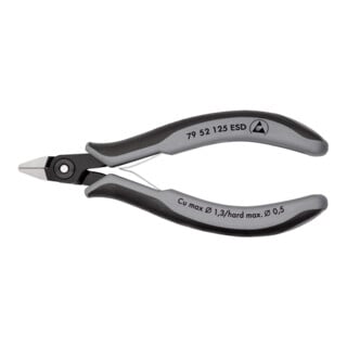 KNIPEX 79 52 125 ESD Precisie elektro Zijsnijders ESD gebruineerd 125 mm