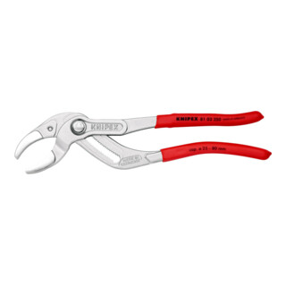 KNIPEX 81 03 250 Siphon- und Connectorenzange "SpeedGrip" mit rutschhemmendem Kunststoff überzogen verchromt 250 mm