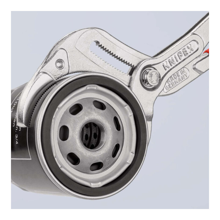 KNIPEX 81 03 250 Siphon- und Connectorenzange "SpeedGrip" mit rutschhemmendem Kunststoff überzogen verchromt 250 mm