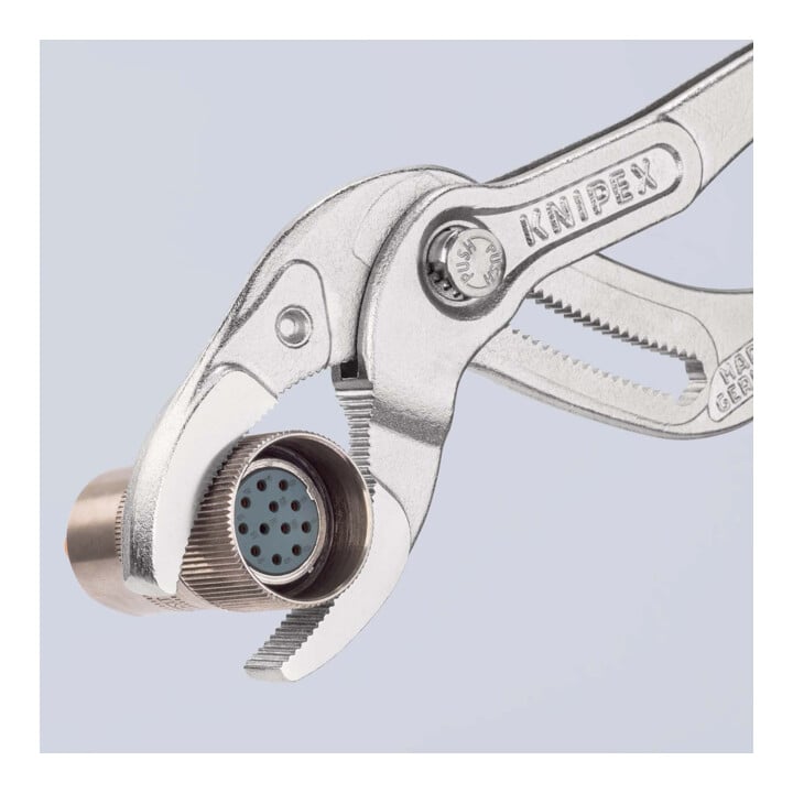 KNIPEX 81 03 250 Siphon- und Connectorenzange "SpeedGrip" mit rutschhemmendem Kunststoff überzogen verchromt 250 mm