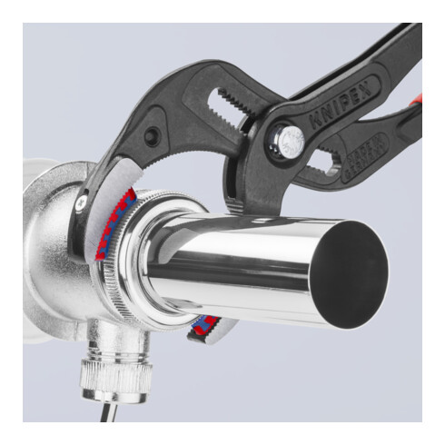 KNIPEX 81 11 250 Siphon- und Connectorenzange "SpeedGrip" mit rutschhemmendem Kunststoff überzogen schwarz atramentiert 250 mm