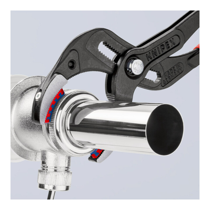 KNIPEX 81 11 250 Siphon- und Connectorenzange "SpeedGrip" mit rutschhemmendem Kunststoff überzogen schwarz atramentiert 250 mm