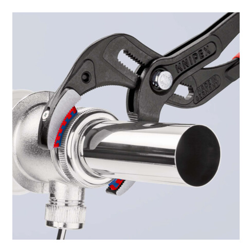 KNIPEX 81 11 250 Siphon- und Connectorenzange "SpeedGrip" mit rutschhemmendem Kunststoff überzogen schwarz atramentiert 250 mm