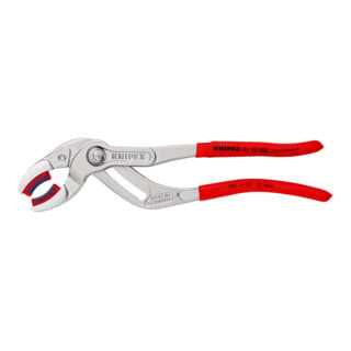 KNIPEX 81 13 250 Siphon- und Connectorenzange "SpeedGrip" mit rutschhemmendem Kunststoff überzogen verchromt 250 mm