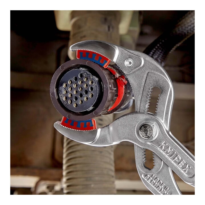 KNIPEX 81 13 250 Siphon- und Connectorenzange "SpeedGrip" mit rutschhemmendem Kunststoff überzogen verchromt 250 mm