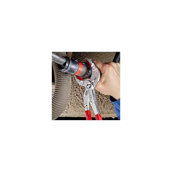 KNIPEX 81 13 250 Siphon- und Connectorenzange "SpeedGrip" mit rutschhemmendem Kunststoff überzogen verchromt 250 mm