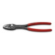 KNIPEX 82 01 200 TwinGrip Front- und Seitengreifzange mit rutschhemmendem Kunststoff überzogen grau atramentiert 200 mm