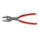 KNIPEX 82 01 200 TwinGrip Front- und Seitengreifzange mit rutschhemmendem Kunststoff überzogen grau atramentiert 200 mm