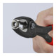 KNIPEX 82 01 200 TwinGrip Front- und Seitengreifzange mit rutschhemmendem Kunststoff überzogen grau atramentiert 200 mm