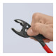 KNIPEX 82 01 200 TwinGrip Front- und Seitengreifzange mit rutschhemmendem Kunststoff überzogen grau atramentiert 200 mm