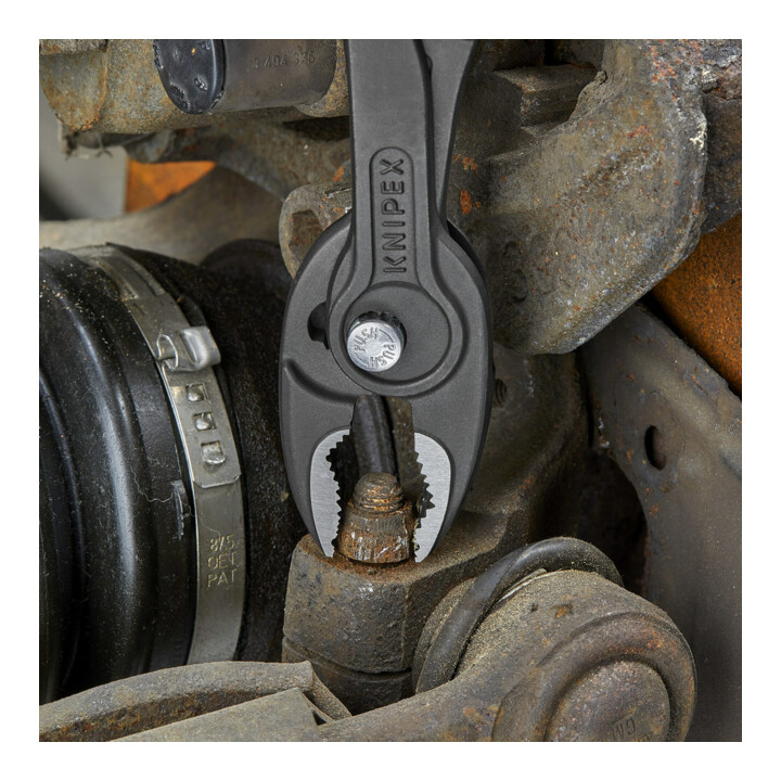 KNIPEX 82 01 200 TwinGrip Front- und Seitengreifzange mit rutschhemmendem Kunststoff überzogen grau atramentiert 200 mm