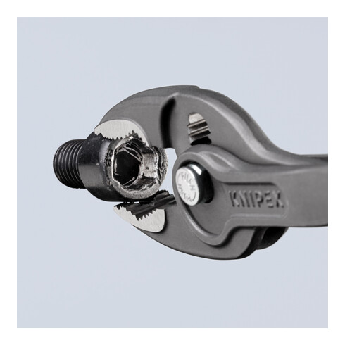 KNIPEX 82 01 200 TwinGrip Front- und Seitengreifzange mit rutschhemmendem Kunststoff überzogen grau atramentiert 200 mm