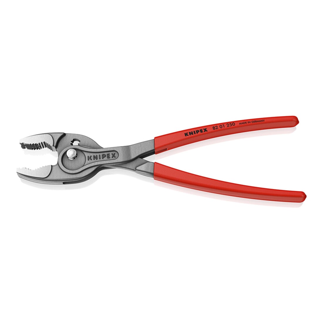 KNIPEX 82 01 250 TwinGrip Front- und Seitengreifzange mit rutschhemmendem Kunststoff überzogen grau atramentiert 250 mm