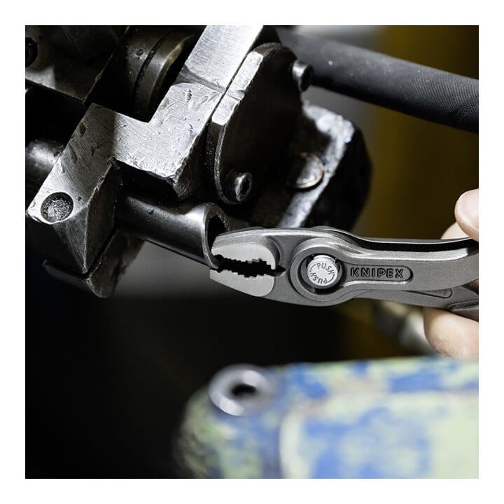 KNIPEX 82 02 150 TwinGrip Front- und Seitengreifzange mit Comfort-Griffen grau atramentiert 150 mm