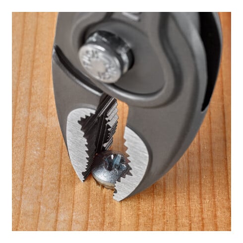 KNIPEX 82 02 150 TwinGrip Front- und Seitengreifzange mit Comfort-Griffen grau atramentiert 150 mm