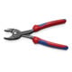 KNIPEX 82 02 200 TwinGrip Front- und Seitengreifzange mit Comfort-Griffen grau atramentiert 200 mm