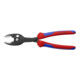 KNIPEX 82 02 200 TwinGrip Front- und Seitengreifzange mit Comfort-Griffen grau atramentiert 200 mm