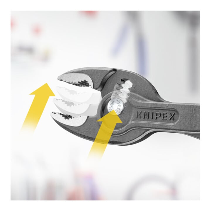 KNIPEX 82 02 200 TwinGrip Front- und Seitengreifzange mit Comfort-Griffen grau atramentiert 200 mm