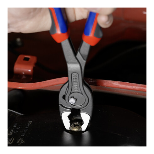 KNIPEX 82 02 250 TwinGrip Front- und Seitengreifzange mit Comfort-Griffen grau atramentiert 250 mm