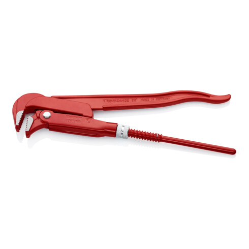 Knipex Rohrzange 90° rot pulverbeschichtet