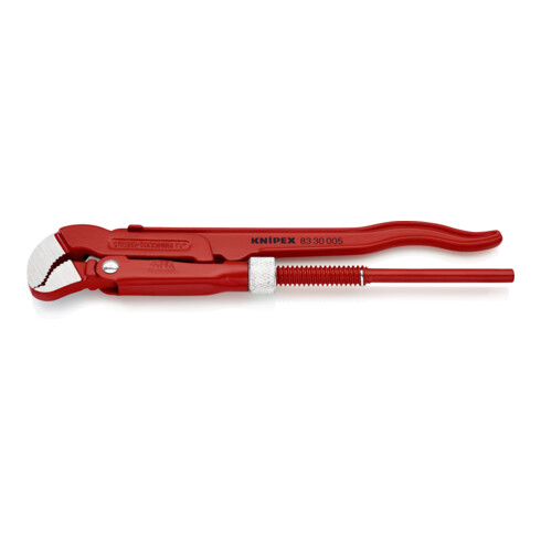 KNIPEX 83 30 005 Rohrzange S-Maul rot pulverbeschichtet 245 mm