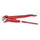 KNIPEX pijpsleutel S-mond rood poedergecoat-3