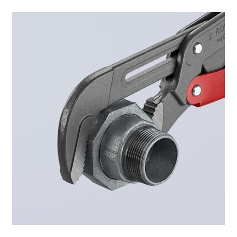 KNIPEX 83 61 020 Pijpsleutel S-mond met snelverstelling grijs gepoedercoat 560 mm