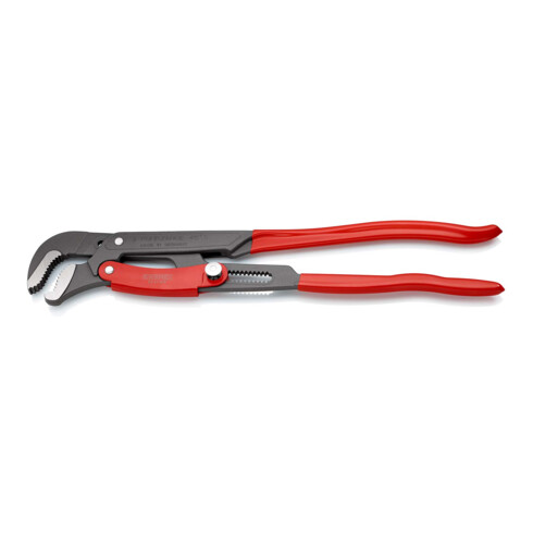 KNIPEX 83 61 020 Rohrzange S-Maul mit Schnelleinstellung mit Kunststoff überzogen grau pulverbeschichtet 560 mm