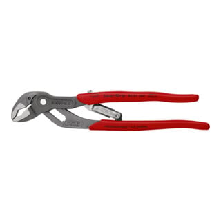 KNIPEX 85 01 250 SmartGrip® Wasserpumpenzange mit automatischer Einstellung mit Kunststoff-Hüllen grau atramentiert 250 mm