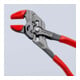 KNIPEX 86 01 250 Zangenschlüssel Zange und Schraubenschlüssel in einem Werkzeug mit rutschhemmendem Kunststoff überzogen grau atramentiert 250 mm