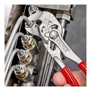 KNIPEX 86 03 125 Mini-Zangenschlüssel Zange und Schraubenschlüssel in einem Werkzeug mit Kunststoff überzogen verchromt 125 mm-5
