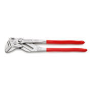 KNIPEX 86 03 400 Zangenschlüssel XL Zange und Schraubenschlüssel in einem Werkzeug mit Kunststoff überzogen verchromt 400 mm