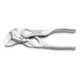 KNIPEX 86 04 100 BK Zangenschlüssel XS Zange und Schraubenschlüssel in einem Werkzeug aufgeprägte, raue Oberfläche verchromt 100 mm-1