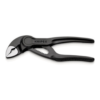 KNIPEX 87 00 100 Cobra® XS reliëf, ruw oppervlak grijs geatramenteerd 100 mm
